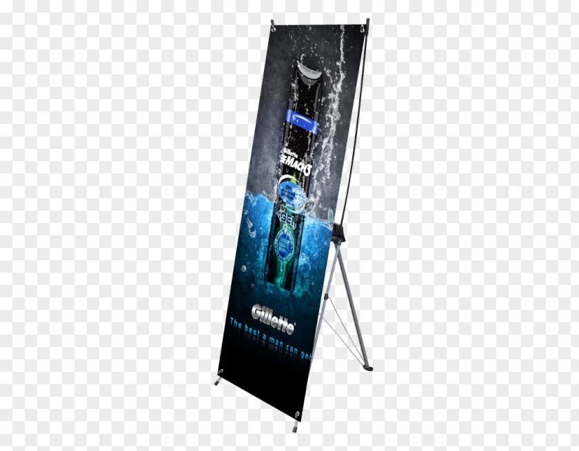 Triangle Pull Flag Trade Show Display Banner Paper Advertising Stand PNG