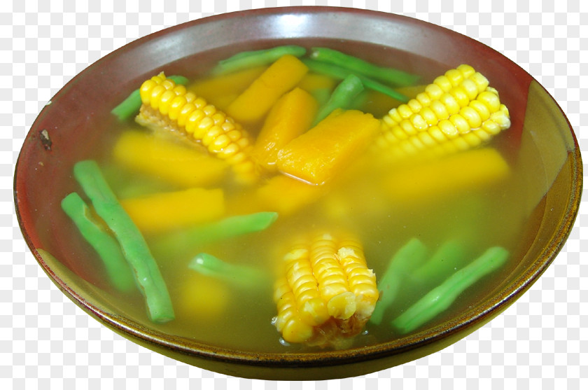 Corn Stewed Pumpkin On The Cob Maize Sweet Green Bean PNG
