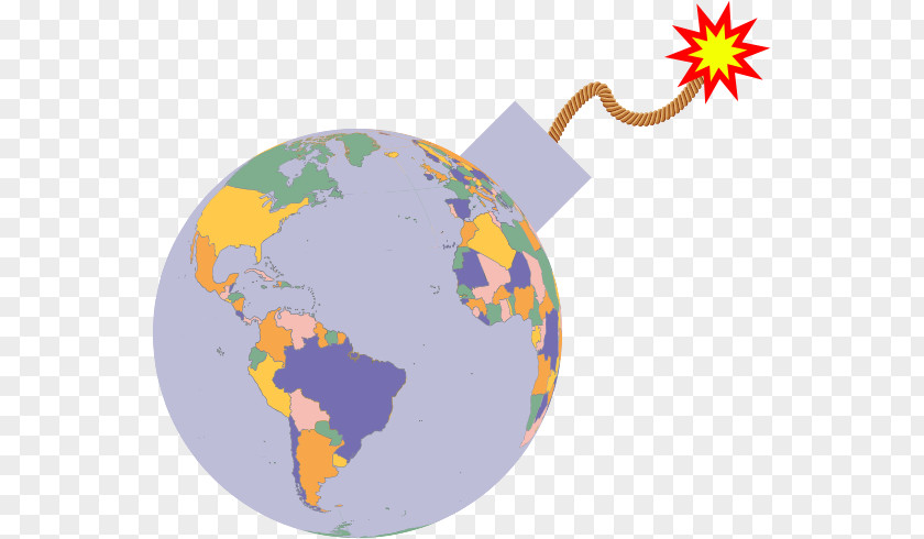 Globe World Map Earth Mapa Polityczna PNG