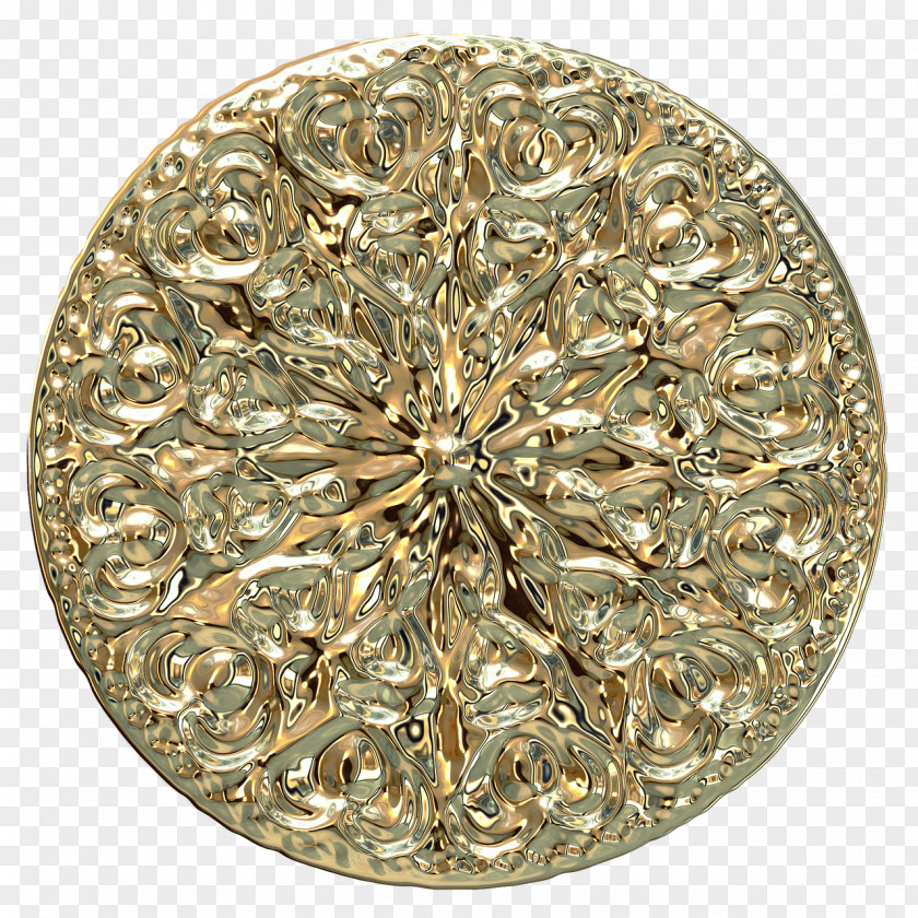 Metal Ornament Silver Bronze 01504 Gold PNG