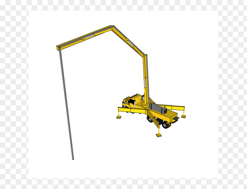 Concrete Pump 3D Computer Graphics Computer-aided Design Machine PNG