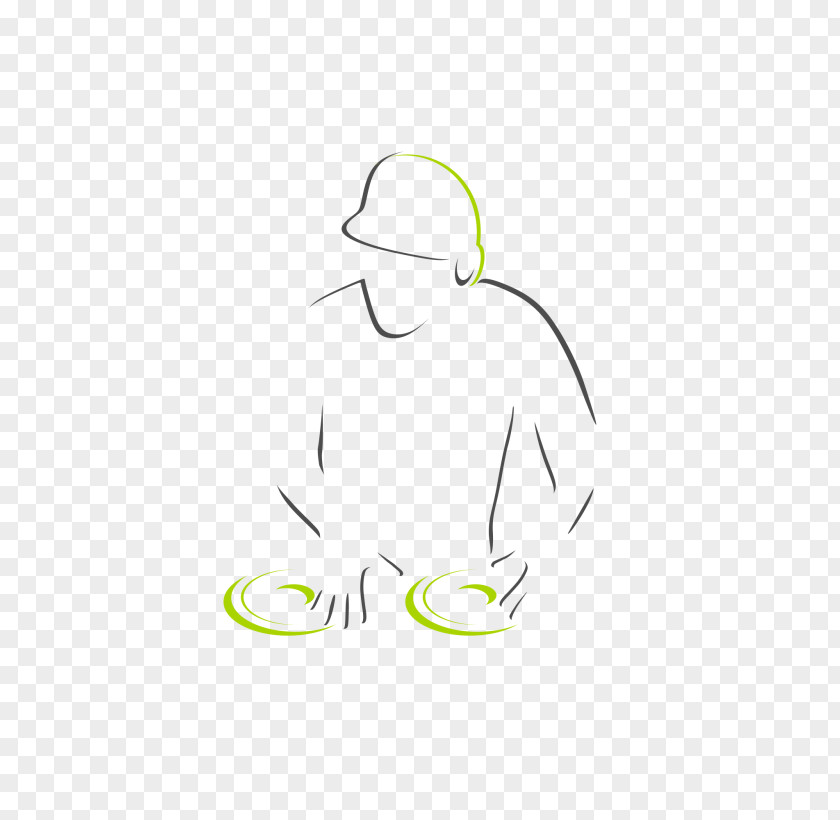 Dj Logo Graphic Design Line Art PNG