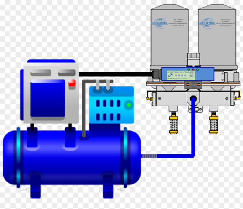 Air Plant Dryer Compressor Drawing PNG