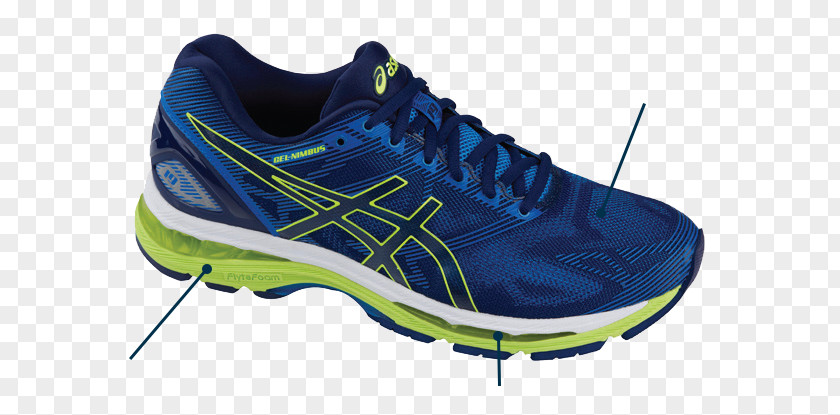 Canary WharfQuantum Foam Technology Asics Women's Gel-Nimbus 19 Jogging Sports Shoes ASICS PNG