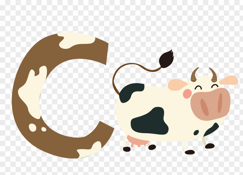 Cartoon Cow Cattle Drawing Illustration PNG