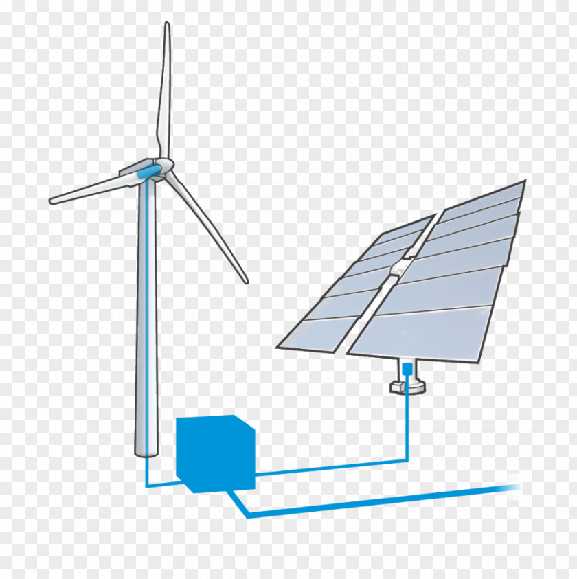 Energy Wind Turbine Line PNG