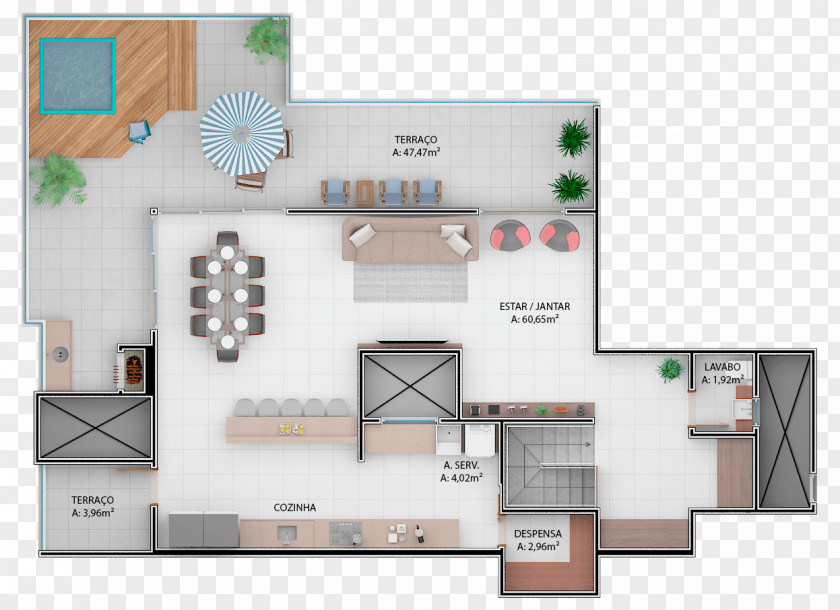 Gaivotas Garden Beach GAIVOTAS GARDEN BEACH Floor Plan Plant Wood PNG