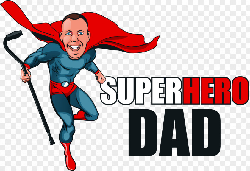 Hero Dad Superhero Superman Clip Art PNG
