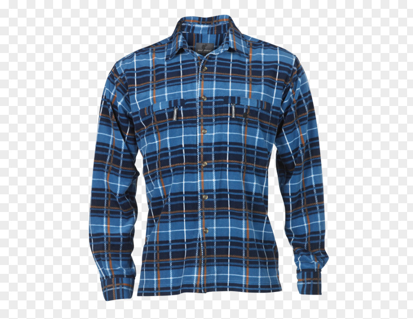 T-shirt Long-sleeved Tartan Button PNG