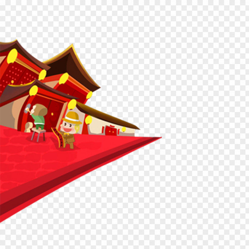 Chinese New Year Festive Holiday Flat Material Celebrating Banner Advertising PNG