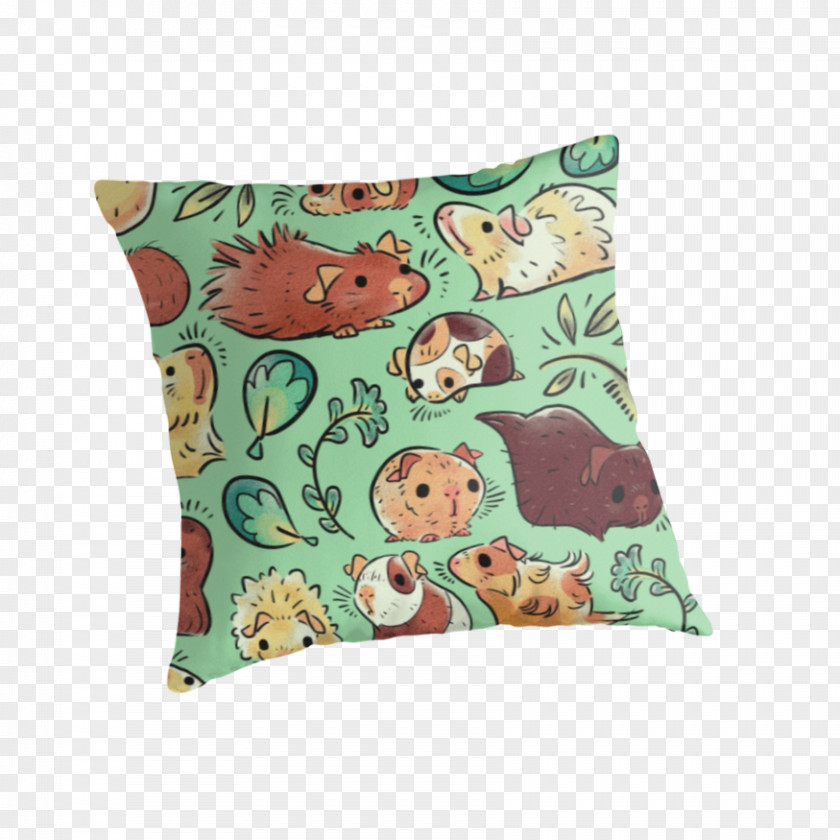 Guinea Pig Throw Pillows Cushion Textile PNG