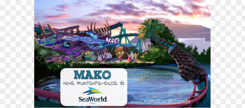 Montanha Russa Mako Amusement Park SeaWorld Orlando Hansa-Park Heide PNG
