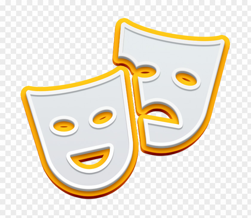 Theatrical Masks Icon Sad Carnival PNG