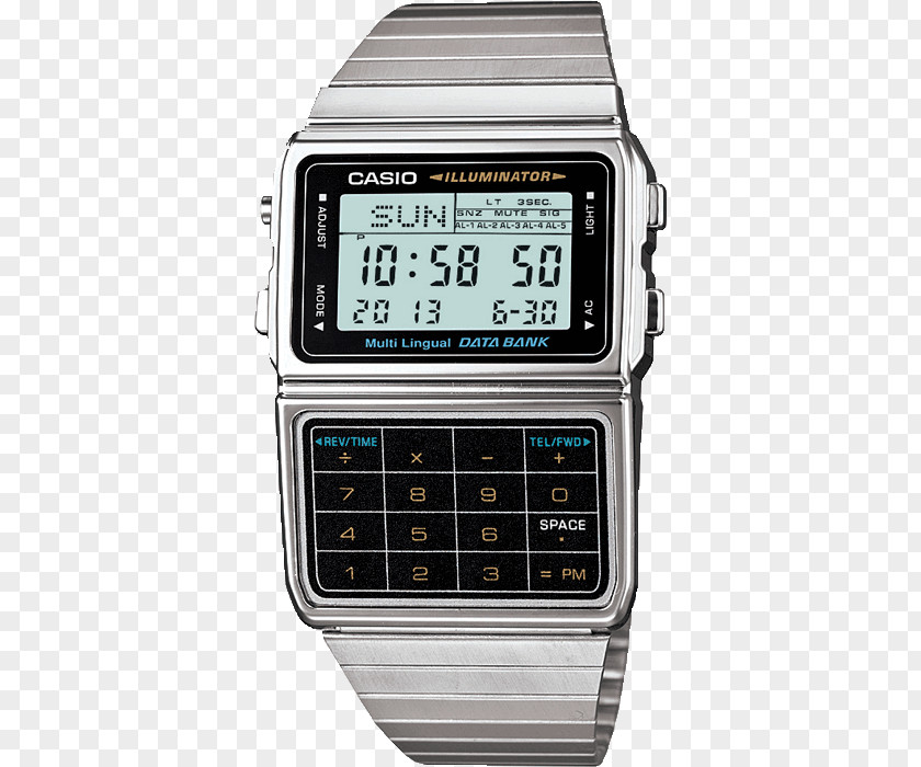 Watch Casio CA-53W-1ER Databank Calculator PNG