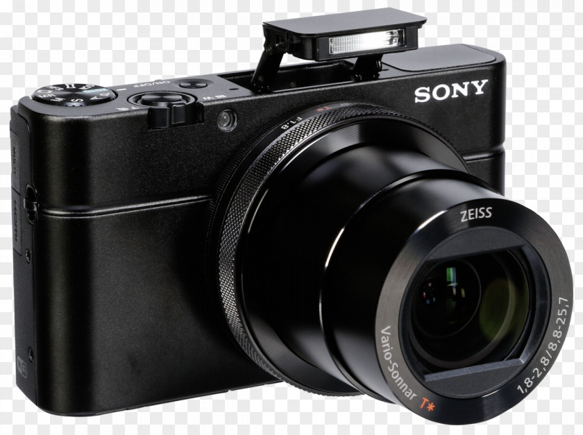 Camera Sony Cyber-shot DSC-RX100 IV Point-and-shoot Mirrorless Interchangeable-lens Digital SLR PNG