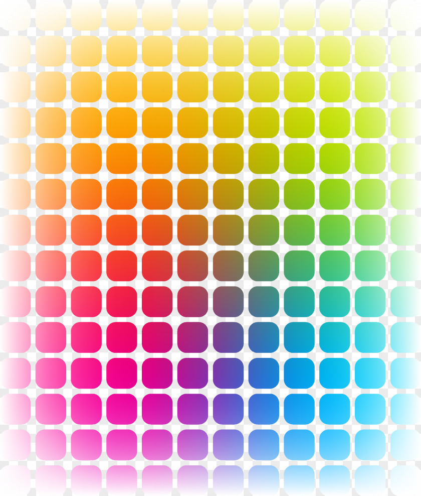 Colorful Squares Glass Tile Grayscale Mosaic Color Chart PNG