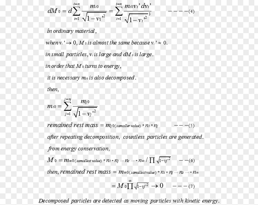 Energy Invariant Mass Kinetic 静止エネルギー PNG