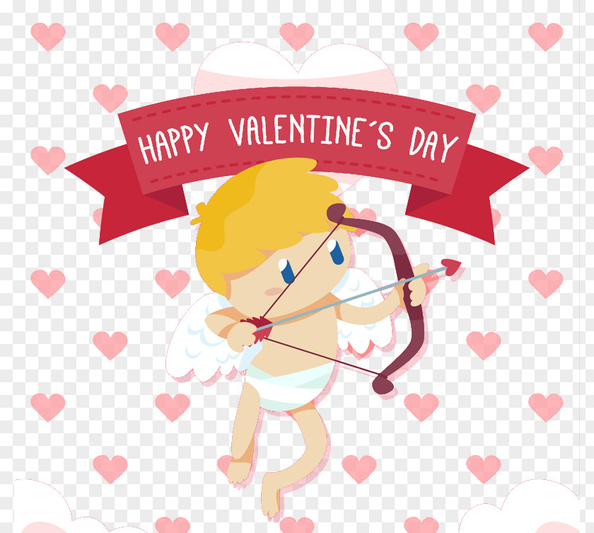 Cartoon Archery Cupid Vector And Psyche Valentines Day Clip Art PNG