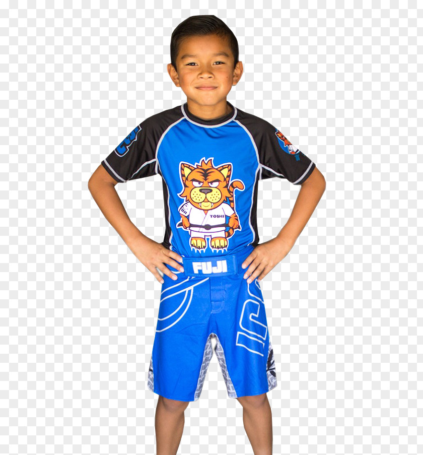 Children Taekwondo Material T-shirt Boardshorts Mixed Martial Arts Rash Guard PNG