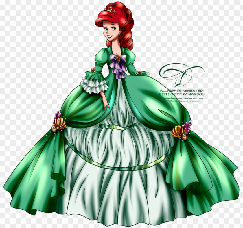 Disney Princess Ariel Christmas Day Art Drawing PNG