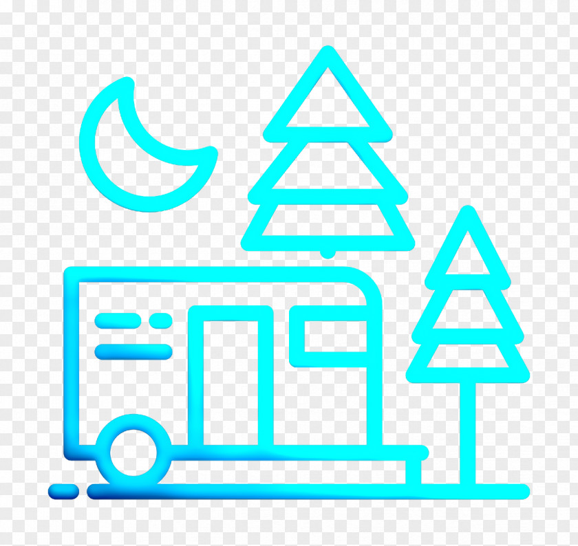 Moon Icon Camping Nature PNG
