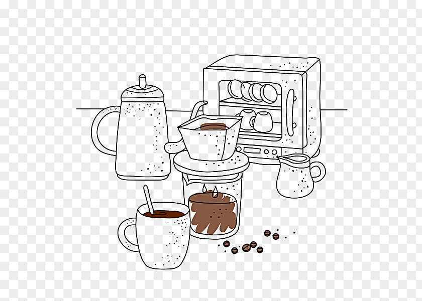 Mug Coffee Cup Kettle Clip Art PNG