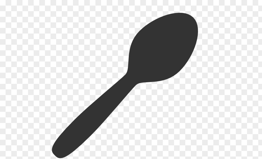 Spoon Icon Black And White Font PNG