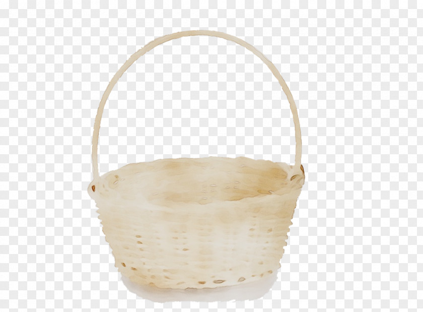Beige Basket PNG