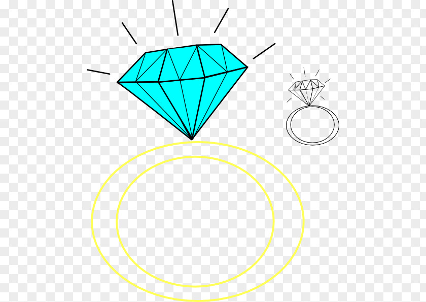 Diamond Ring Cartoon Engagement Blue Clip Art PNG