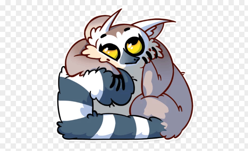 Dog Lemur Telegram Sticker Clip Art PNG