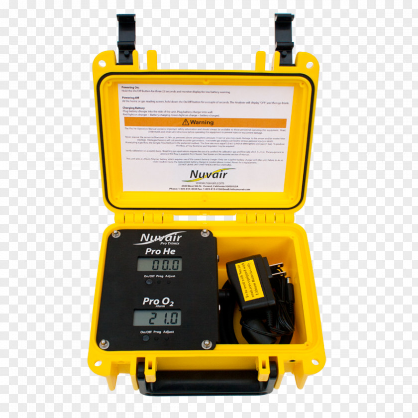 Rail Switch Manual Trimix Helium Analyser Scuba Diving Gas PNG