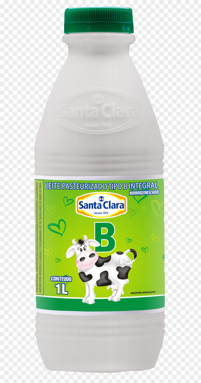 Leite Santa Clara Plastic Bottle Raw Milk PNG