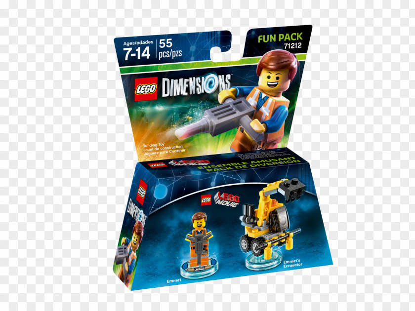 The Lego Movie Dimensions Emmet Minifigure PNG