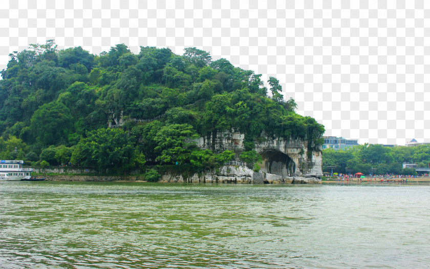 Elephant Trunk Beach Photography Yangshuo County Hill Jingjiang Princes Palace Li River U666eu8ce2u5854 PNG