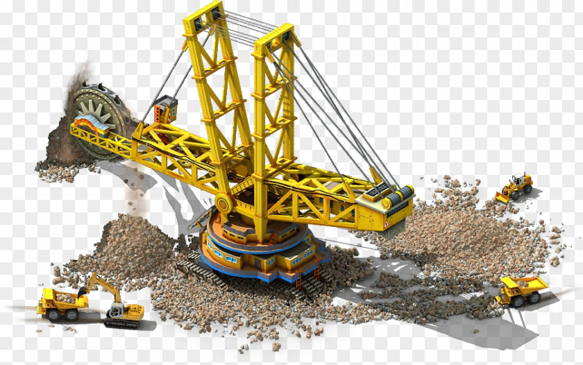 Excavator Bucket-wheel Bagger 293 Heavy Machinery PNG