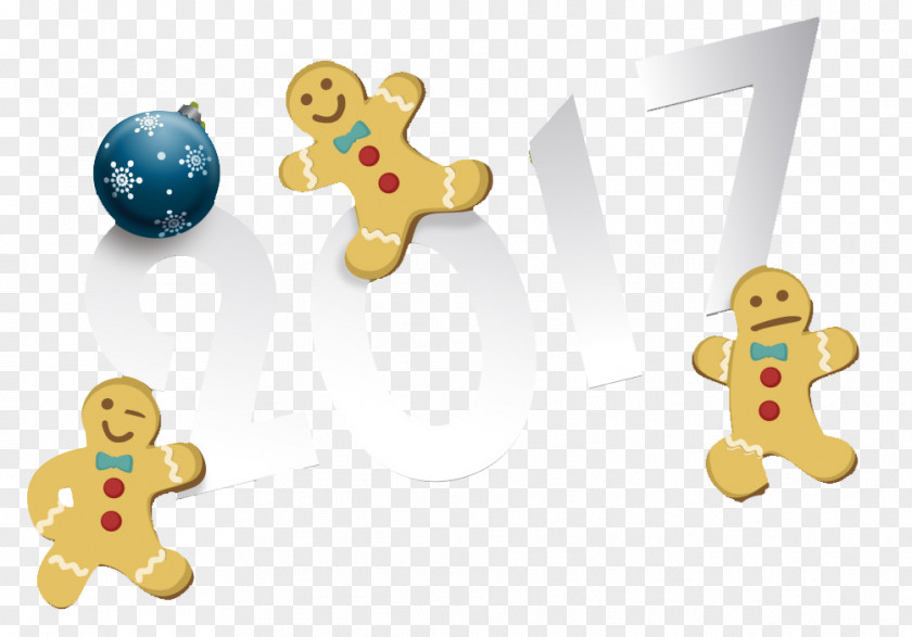 Gingerbread Man 2017 Christmas New Year PNG