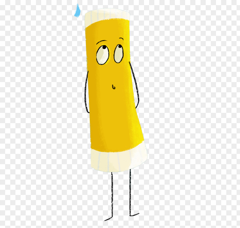 Glue Stick Yellow Cartoon PNG
