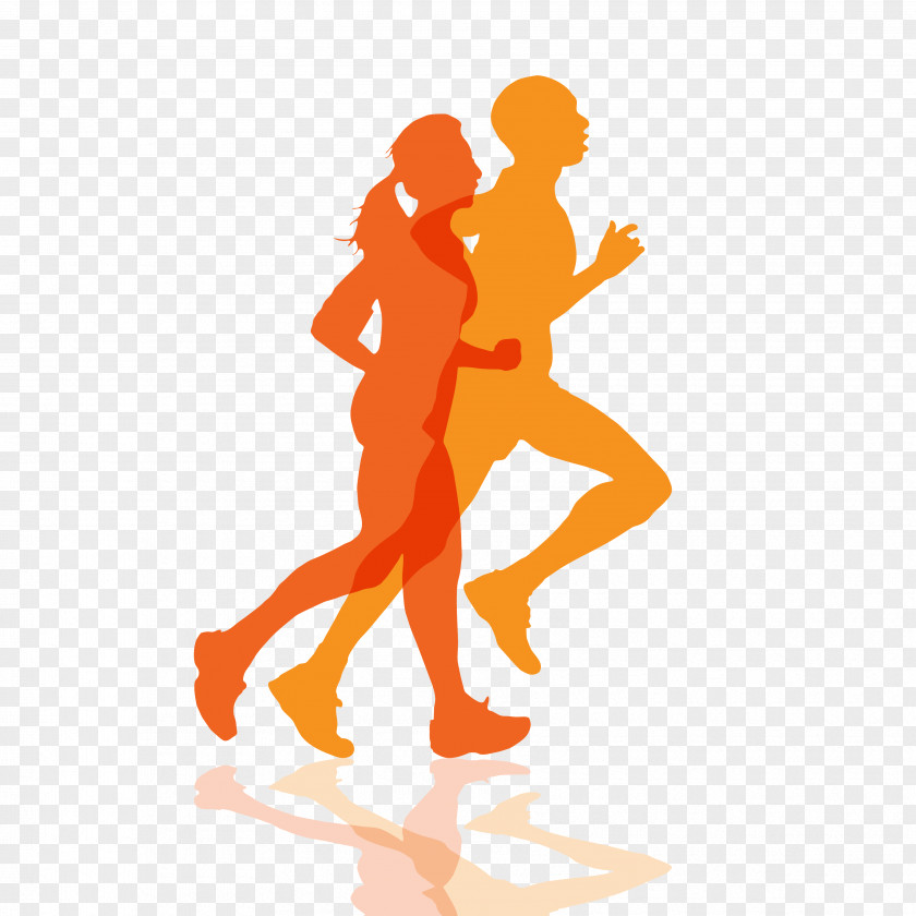 Running Man Nutrition For Runners Mural 5K Run PNG