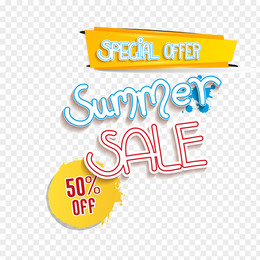 Summer Promotion WordArt Vector Adobe Illustrator Illustration PNG