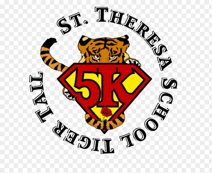 Tiger Tail 5K Run St Theresa School PNG
