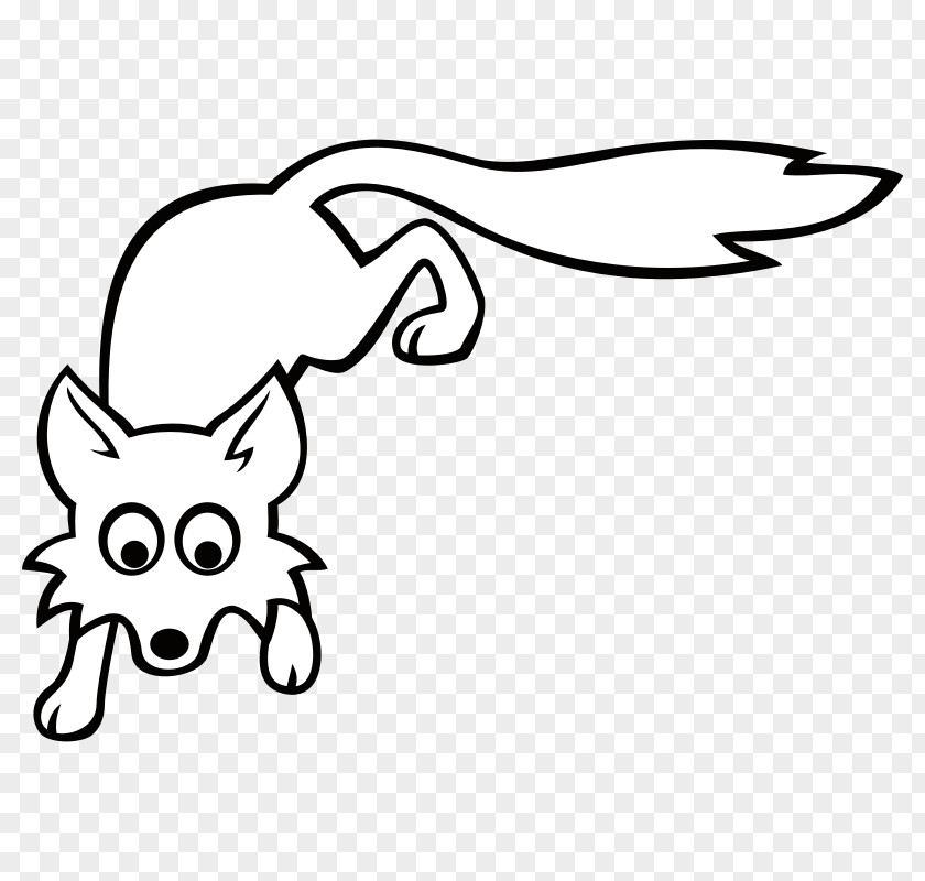 Arctic Fox Drawing Red Clip Art PNG