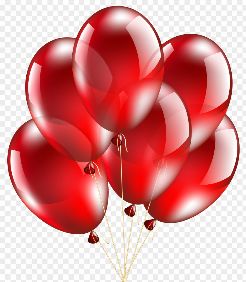 Red Balloons Transparent Clip Art Image Balloon PNG