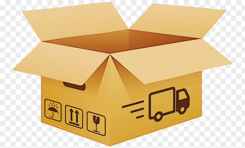 Roof Carton Yellow Package Delivery Shipping Box House Clip Art PNG