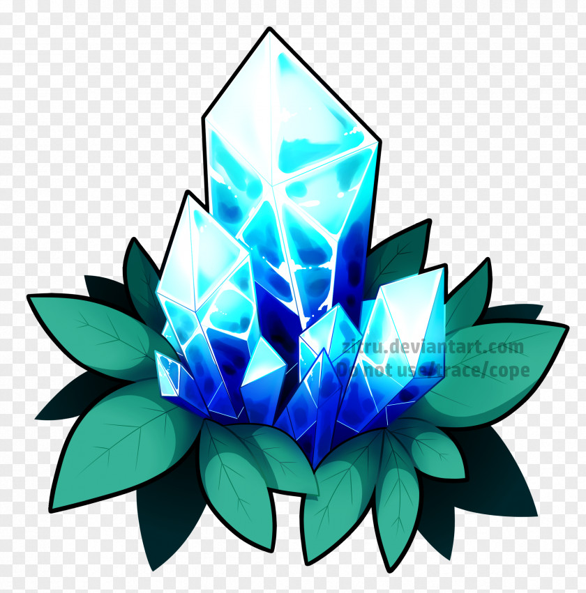Salt Crystal Symmetry Gemstone Flower Magic PNG
