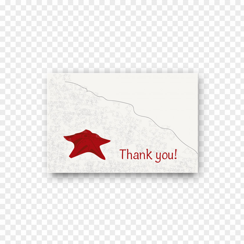 Thank You Card Paper PNG