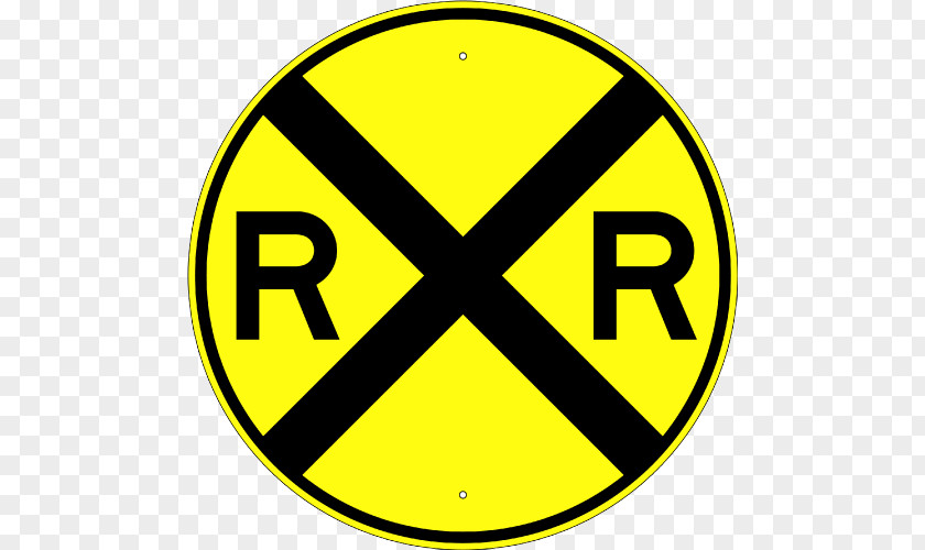 Train Rail Transport Level Crossing Sign PNG