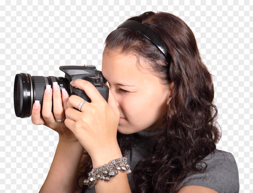 Young Charming Woman Taking Photo With Digital CameraPix Blog Photography Ni PNG