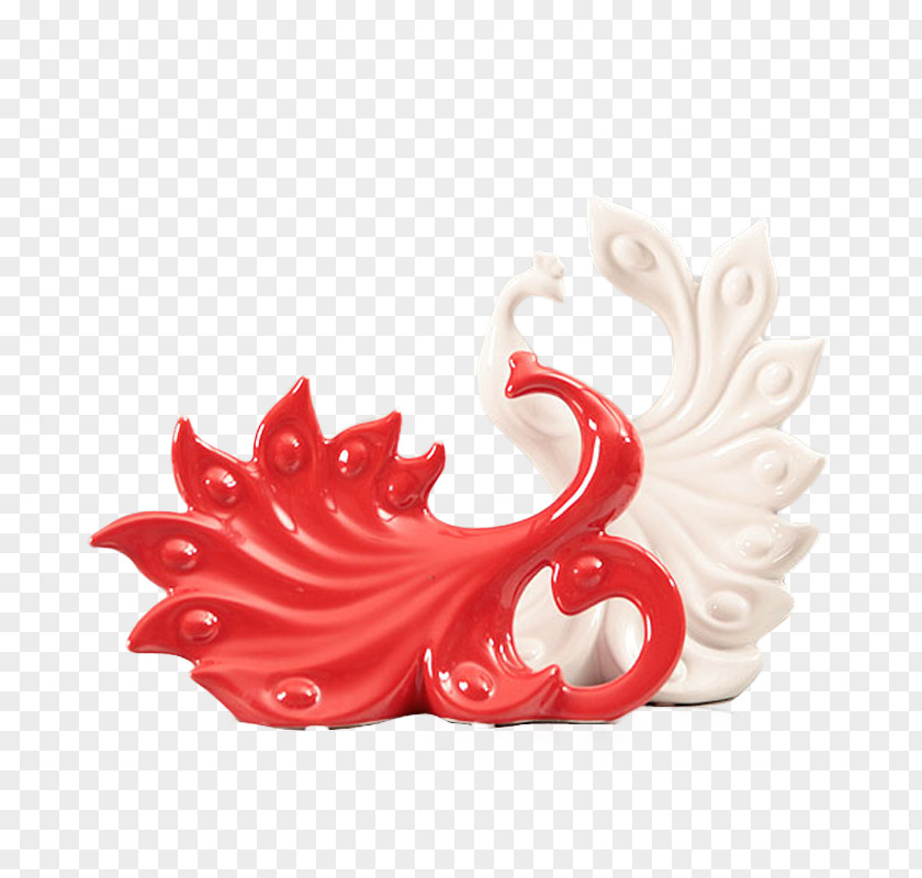 Creative Gifts Ceramic Peafowl Tmall Gift PNG