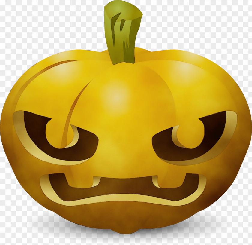 Happy Emoticon Cartoon Halloween Pumpkin PNG