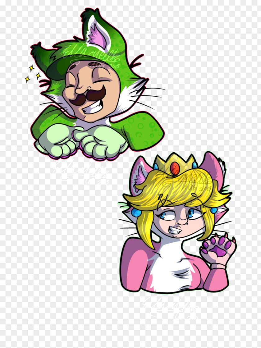 Luigi Super Mario World 3D Land Princess Peach PNG